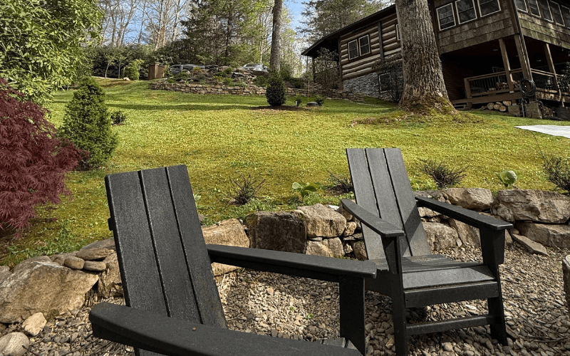 adirondack chairs outdoor view (Summer)