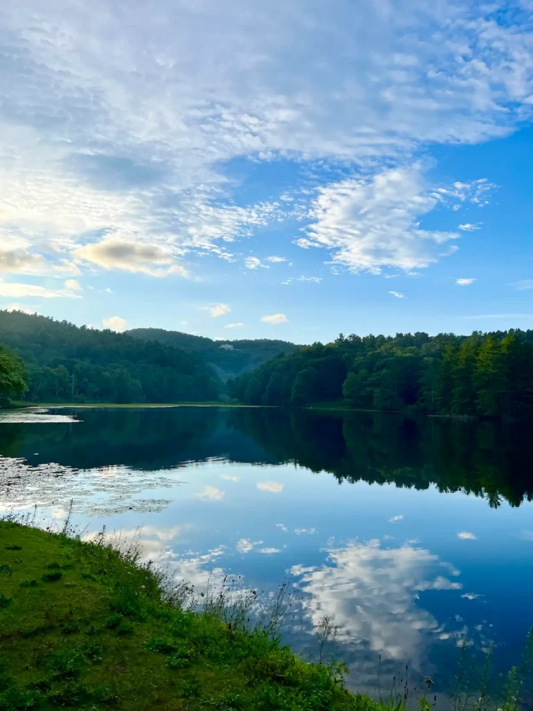 Bass Lake on Blue Ridge Parkway Near Blowing Rock, NC