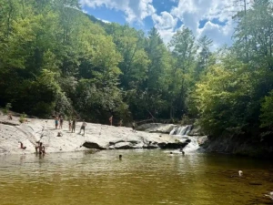 Hunt Fish Falls Near Blue Ridge Parkway