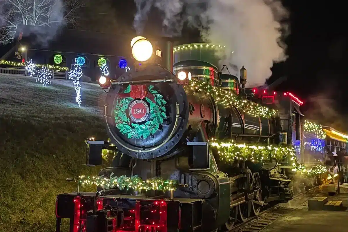 Tweetsie Railroad Christmas Train in Blowing Rock, NC