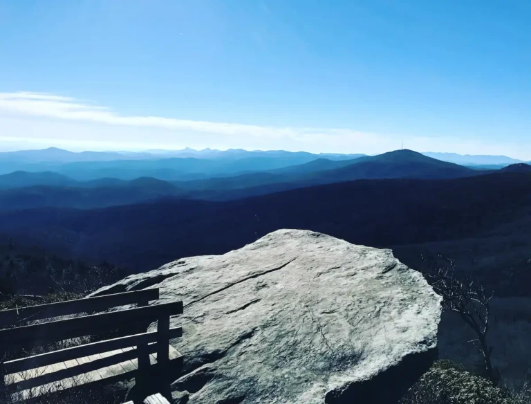 long range views from the rough ridge hike on the blue ridge parkway.